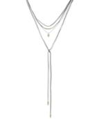 Inc International Concepts Gold-tone Faux-suede Layered Necklace, Only At Macy's
