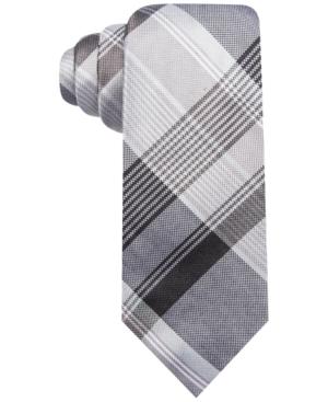 Ryan Seacrest Distinction Men's Palm Plaid Slim Tie