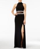B Darlin Juniors' Embellished Illusion Gown