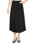 Jm Collection Seamed A-line Skirt
