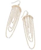 Thalia Sodi Gold-tone Multi-chain Chandelier Earrings, Created For Macy's
