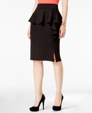 Thalia Sodi Peplum Scuba Skirt, Created For Macy's