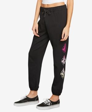 Volcom Juniors' Stone Logo Fleece Pants