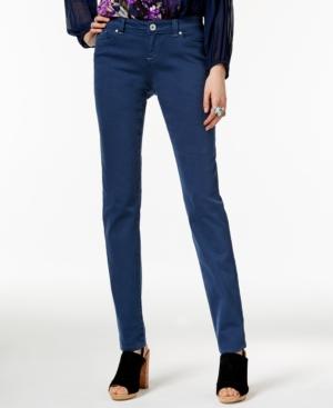 Inc International Concepts Curvy Deep Twilight Wash Skinny Jeans, Only At Macy's