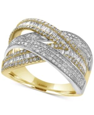 Duo By Effy Diamond Wrap Ring (1-1/4 Ct. T.w.) In 14k Yellow And White Gold