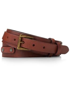 Polo Ralph Lauren Men's Tumbled-leather Belt