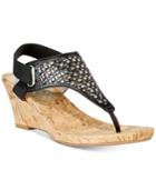 White Mountain Arnette Embellished Wedge Sandals, A Macy's Exclusive Style Women's Shoes