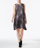 Eileen Fisher Silk-blend Fit & Flare Dress