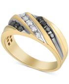 Men's Diamond Diagonal Ring (1/2 Ct. T.w.) In 10k Gold