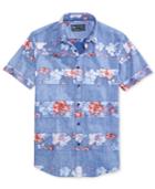 American Rag Men's Floral Stripe Cotton Shirt, Only At Macy's