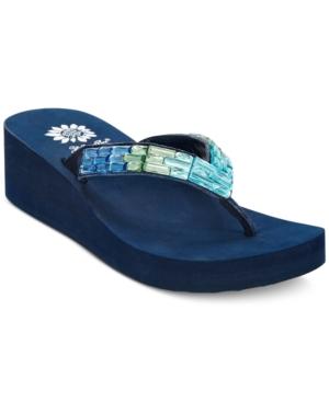 Yellow Box Honora Wedge Flip-flops Women's Shoes