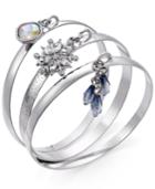 Inc International Concepts 3-pc. Silver-tone Crystal Bangle Bracelet
