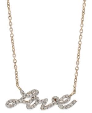 Yellora Diamond Necklace, Yellora Diamond Love Pendant (1/6 Ct. T.w.)