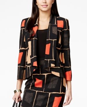 Nine West Geo-print Draped Blazer