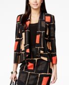 Nine West Geo-print Draped Blazer