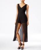 Material Girl Juniors' Sheer Overlay Romper, Only At Macy's
