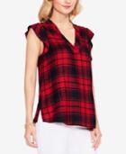 Two By Vince Camuto Plaid Top