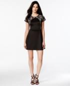 Kensie Lace Contrast Neoprene Dress