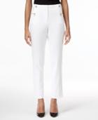 Calvin Klein Hardware-trim Straight-leg Ankle Pants