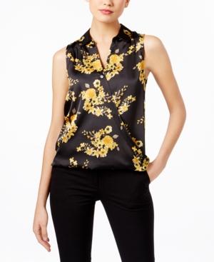 Inc International Concepts Petite Printed Surplice Top, Created For Macy's