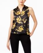 Inc International Concepts Petite Printed Surplice Top, Created For Macy's