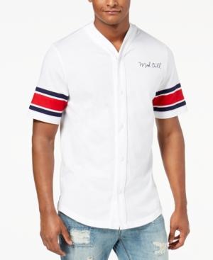 American Rag Men's Stripe-sleeve Baseball Shirt, Created For Macy's