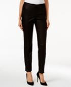 Alfani Petite Textured Pull-on Skinny Pants, Only At Macy's