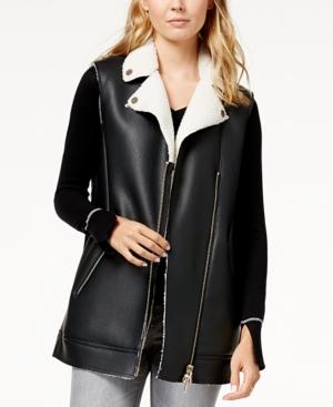Armani Exchange Faux-leather Vest