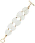 Kenneth Cole New York Gold-tone Layer White Shell-inspired Bracelet