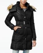 Rachel Rachel Roy Hooded Faux-fur Trim Quilted Puffer Coat, Only At Macy's