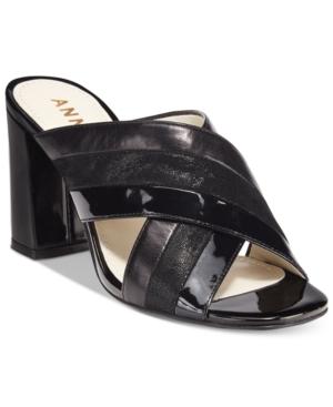 Anne Klein Wileta Block-heel Slide Sandals