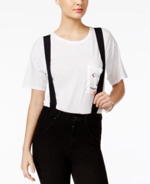 Guess Black Silicone Rinse Suspender Skinny Jeans