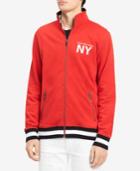 Calvin Klein Jeans Men's Athletic Collage Logo-print Full-zip Sweatshirt, Created For Macy's