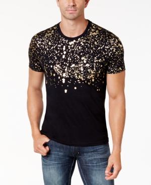 Inc International Concepts Men's Gold-foil T-shirt, Created For Macy's
