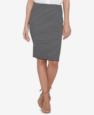 Cece Striped Pencil Skirt