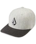 Volcom Men's Flex-fit Heathered Logo Hat