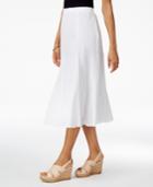 Alfred Dunner Petite Bahama Bays Cotton Gauze Midi Skirt