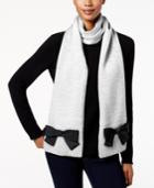 Kate Spade New York Grosgrain Bow Knit Scarf