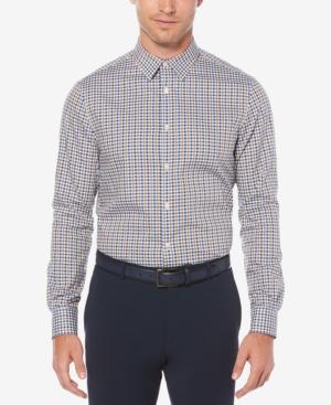 Perry Ellis Men's Checked Dobby Shirt
