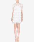 Catherine Catherine Malandrino Lemon-lace Button-back Shift Dress