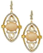 Inc International Concepts Gold-tone Stone And Pave Drop Earrings, Only At Macy's