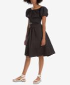 Max Studio London Belted Fit & Flare Dress, Created For Macy's
