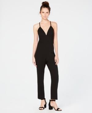 Emerald Sundae Juniors' Lace-back Jumpsuit