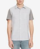 Kenneth Cole New York Men's Heathered Colorblocked Shirt