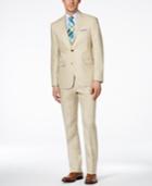 Perry Ellis Men's Tan Slim-fit Suit