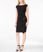 Inc International Concepts Ruched Side-zip Sheath Dress