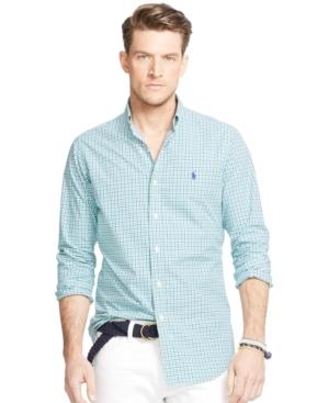 Polo Ralph Lauren Big And Tall Patchwork Poplin Shirt