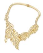 Thalia Sodi Gold-tone Crystal Leaf Collar Necklace, Only At Macy's