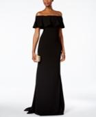 Adrianna Papell Off-the-shoulder Gown
