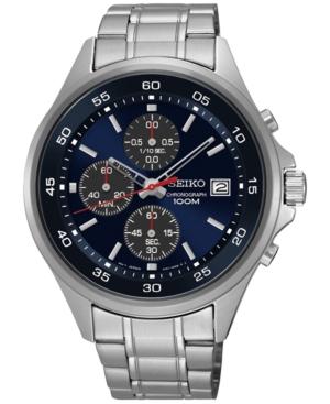 Seiko Men's Chronograph Special Value Stainless Steel Bracelet Watch 43mm Sks475